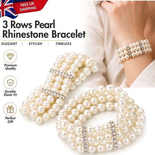 White faux pearl beaded - white,
