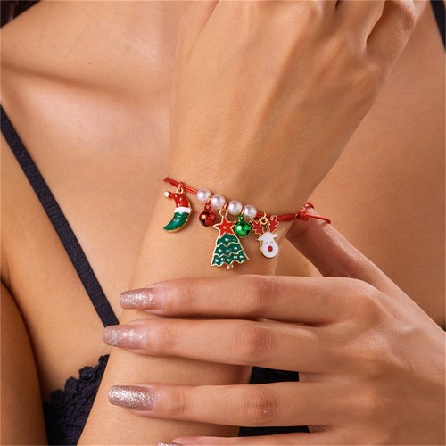 Handmade red rope christmas - red,