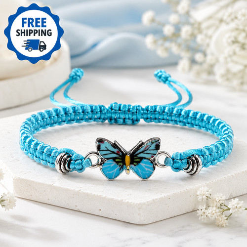 Butterfly braided bracelet for - bracelet,