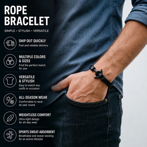 New men anchor - bracelet, a
