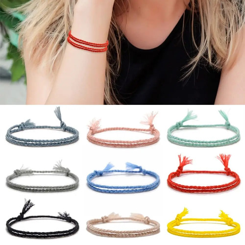 Multicolor braided string - multicolor,