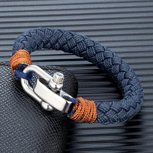Men nautical rope bracelet - nautical,
