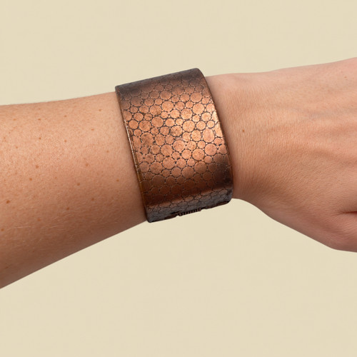 Ethiopian handmade hinged cuff - hinged,
