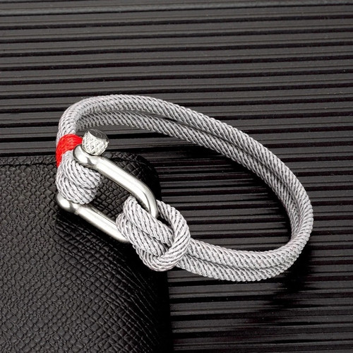 Nautical rope bracelet shape - nautical,