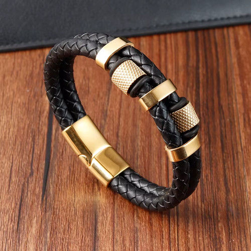 Leather rope bracelet - rope,