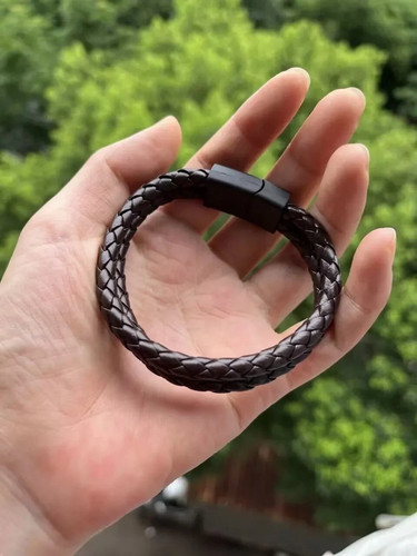 Men leather bracelet - men’s,