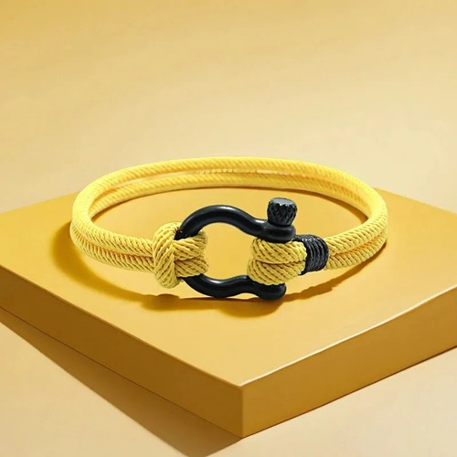 Men 4mm cord bracelet - men's,
