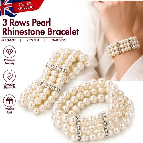 White faux pearl beaded - faux,