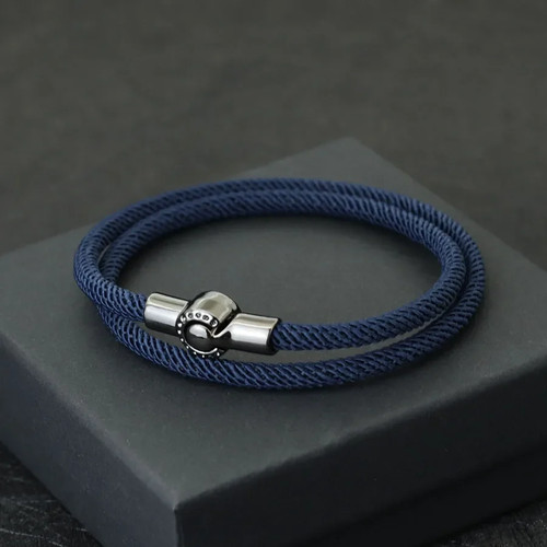 Mens rope bracelet magnet - mens,