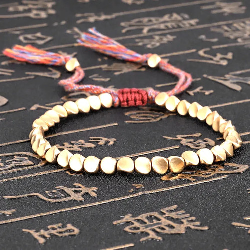 Handmade tibetan copper beads - handmade,