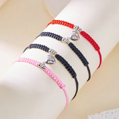 2pcs red rope bracelet - 2pcs,